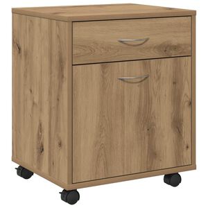 vidaXL Rollcontainer Artisan-Eiche 45x38x54 cm Holzwerkstoff