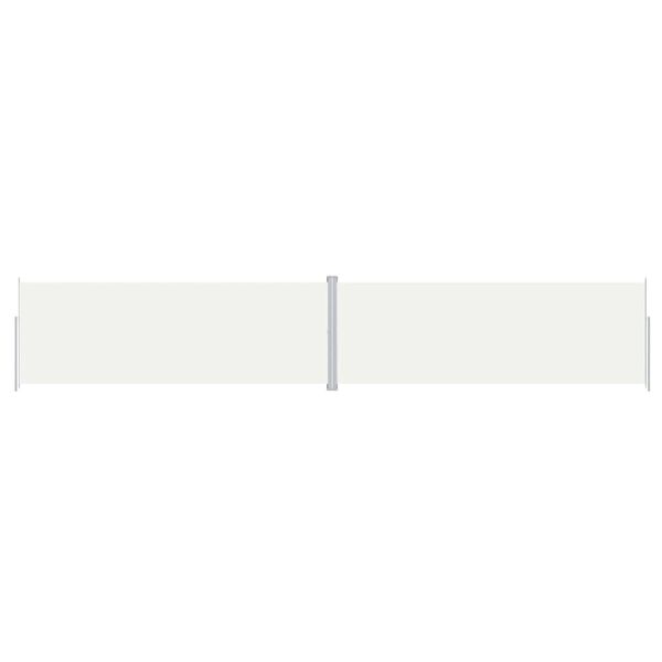 vidaXL Seitenmarkise Ausziehbar Creme 220x1200 cm