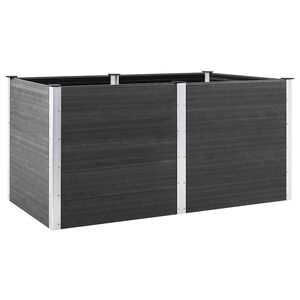vidaXL Garten-Hochbeet 200x100x91 cm WPC Grau