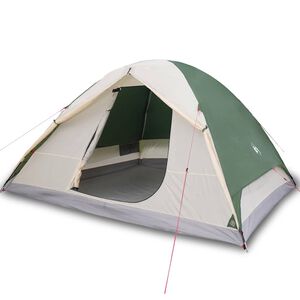 vidaXL Kuppel-Campingzelt 6 Personen Gr&uuml;n Wasserdicht