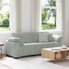 vidaXL 3-Sitzer-Sofa Hellgrau 220x77x82 cm Samt