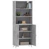 vidaXL Highboard Betongrau 69,5x34x180 cm Holzwerkstoff