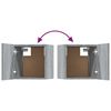 vidaXL 5-tlg. TV-Schrank-Set Grau Sonoma Holzwerkstoff