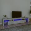 vidaXL TV-Schrank mit LED-Leuchten Betongrau 215x36,5x40 cm