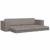 vidaXL Schlafsofa Taupe 245 x 78 x 77 cm Samt