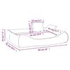 vidaXL Hundebett mit Kissen Dunkelgrau 89x75x19 cm Oxford-Gewebe