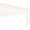 vidaXL Massivholzbett ohne Matratze Wei&szlig; 120x200 cm Kiefernholz