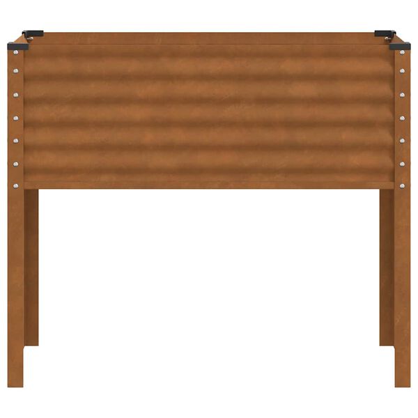 vidaXL Gartenpflanzgef&auml;&szlig; 100 x 45 x 90 cm Verwitterungsstahl