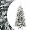 vidaXL K&uuml;nstlicher Weihnachtsbaum mit Weihnachtskugel 120 cm 150 LEDs