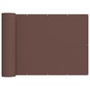 vidaXL Balkon Sichtschutz 200 x 500 cm Stoff mit PU-Beschichtung Braun