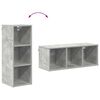 vidaXL H&auml;ngeschrank Beton Grau 30 x 29,5 x 80 cm Holzwerkstoff