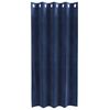 vidaXL Verdunkelungsvorhänge 2 pcs Dunkelblau 140 x 175 cm Samt