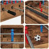 vidaXL Tischfu&szlig;balltisch Altholz 125 x 60,5 x 80 cm Holzwerkstoff
