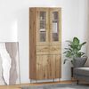 vidaXL Highboard mit Schubladen 2 pcs Artisan-Eiche Holzwerkstoff