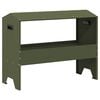 vidaXL Futtertr&ouml;ge f&uuml;r Nutztiere Olivgr&uuml;n 79 x 35 x 62 cm 15 kg
