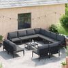 vidaXL Garten-Sofa-Set 12 pcs Anthrazit Stahl