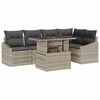 vidaXL Gartensofa-set 6 Stk. Hellgrau Poly-Rattan