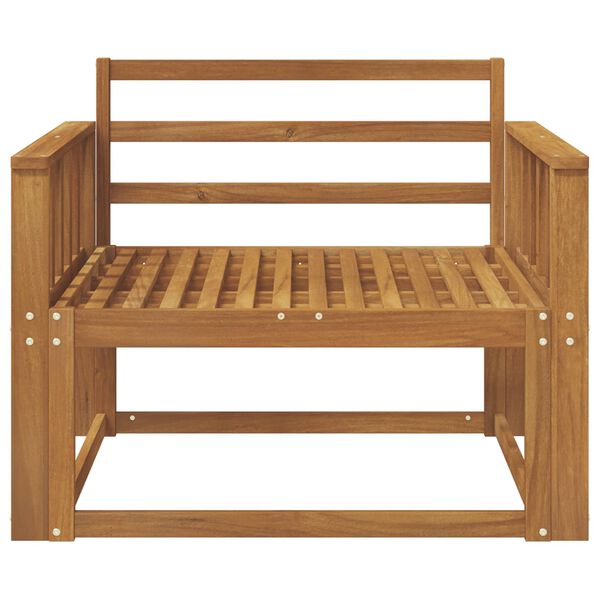 vidaXL Outdoor Mittelsofa Massivholz Akazie Natur