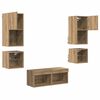 vidaXL TV-Wandger&auml;te 8 pcs Artisan-Eiche Holzwerkstoff