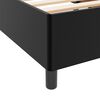 vidaXL Bettrahmen mit Matratze Schwarz 90 x 190 cm Stoff