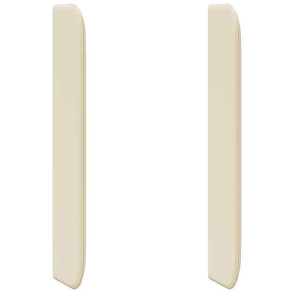 vidaXL Kopfteil Ohr Creme 80 x 16 x 4 cm PVC