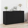 vidaXL Sideboard Schwarz Eichen-Optik 120 x 36 x 69 cm Holzwerkstoff