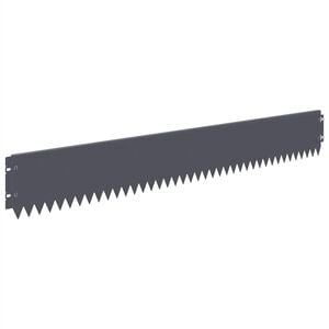 vidaXL Rasenkante 20 stk. 103 x 15 cm Stahl Anthrazit