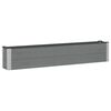 vidaXL Hochbeet Grau 200 x 30 x 36 cm alu.