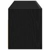 vidaXL Bad-Wandschrank Schwarz 100x25x30 cm Holzwerkstoff