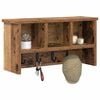 vidaXL Wandmontierter Kleiderst&auml;nder mit Regal Altholz 50 x 16 x 26 cm