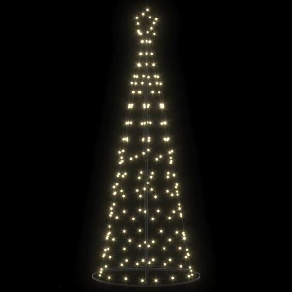 vidaXL LED-Weihnachtsbaum mit 390 LEDs Warmes Weiß 250 cm Eisen