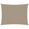 vidaXL Sonnensegel Oxford-Gewebe Rechteckig 3,5x5 m Taupe