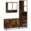 vidaXL 3-tlg. Badm&ouml;bel-Set R&auml;uchereiche Holzwerkstoff