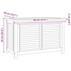 vidaXL Gartenbox mit Beutel 90x50x58 cm Massivholz Teak