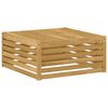 vidaXL Outdoor-Fu&szlig;hocker Massivholz Akazie Wei&szlig; 79 x 79 x 37 cm