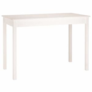 vidaXL Esstisch Wei&szlig; 110x55x75 cm Massivholz Kiefer