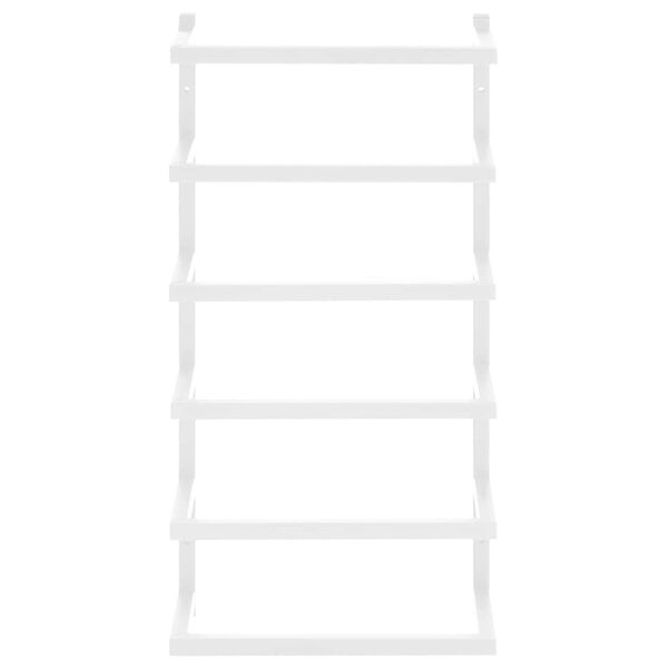 vidaXL Handtuchst&auml;nder Wei&szlig; 24x12x48 cm Stahl