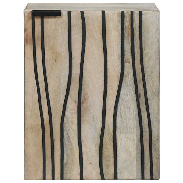 vidaXL Waschbeckenschrank mit T&uuml;r Wei&szlig; 38 x 33,5 x 48 cm Holzwerkstoff