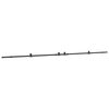 vidaXL Schiebet&uuml;rbeschlag-Set 427 cm Stahl Schwarz
