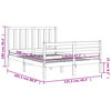vidaXL Massivholzbett ohne Matratze 120x200 cm Kiefernholz