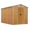 vidaXL Gartenhaus Hellbraun 191 x 300 x 198 cm Verzinkter Stahl