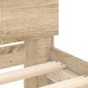 vidaXL Bettgestell ohne Matratze mit Kopfteil Sonoma-Eiche 75x190 cm