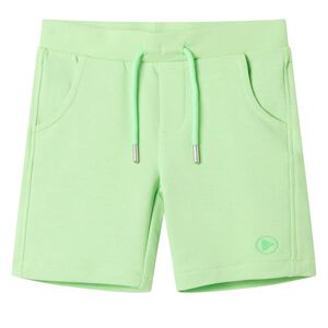 Kindershorts Fluo-Gr&uuml;n 104