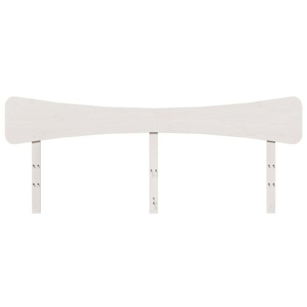 vidaXL Kopfteil Wei&szlig; 200 cm Massivholz Kiefer