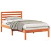 vidaXL Bettrahmen Wachsbraun 75 x 190 cm Massives Kiefernholz