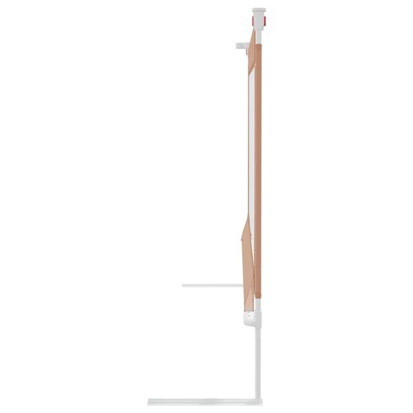 vidaXL Kleinkind-Bettschutzgitter Taupe 200x25 cm Stoff