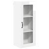 vidaXL Wandglas-Schrank LUCCA Hochglanz Wei&szlig; 40 x 31 x 100 cm