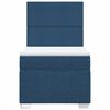 vidaXL Boxspringbett mit Matratze Blau 90x200 cm Stoff