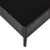 vidaXL 5-tlg. Garten-Sofagarnitur mit Auflagen Poly Rattan Schwarz