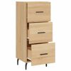 vidaXL Sideboard Sonoma-Eiche 34,5x34x90 cm Holzwerkstoff